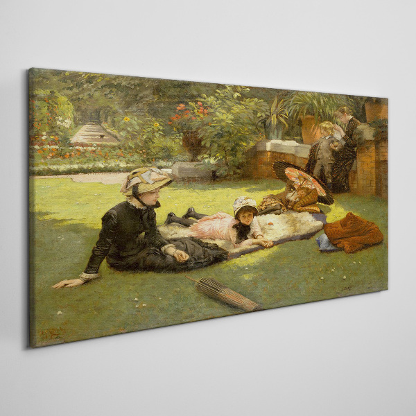 Vászonkép Nyári délután a kertben