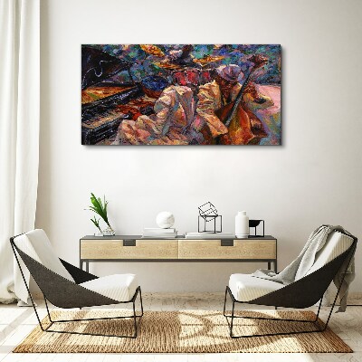 Vászonkép Zenés találkozó színekben