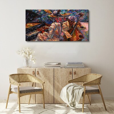 Vászonkép Zenés találkozó színekben