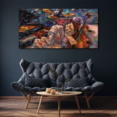 Vászonkép Zenés találkozó színekben