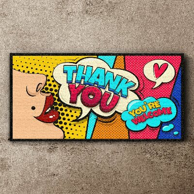 Vászonkép Pop Art: A hála kifejezése