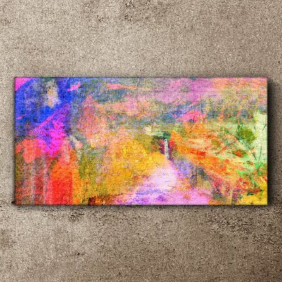 Vászonkép Színes absztrakt táj