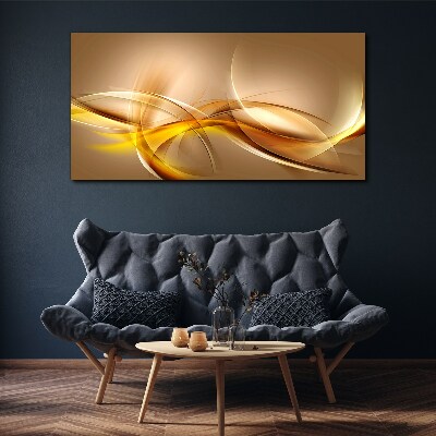 Vászonkép Az absztrakció arany hullámai