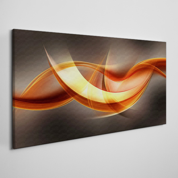 Vászonkép Meleg színek dinamikus hullámai