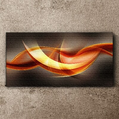 Vászonkép Meleg színek dinamikus hullámai