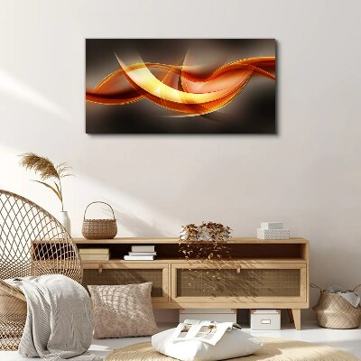 Vászonkép Meleg színek dinamikus hullámai