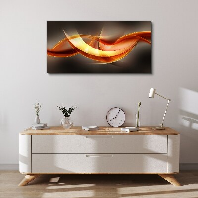 Vászonkép Meleg színek dinamikus hullámai