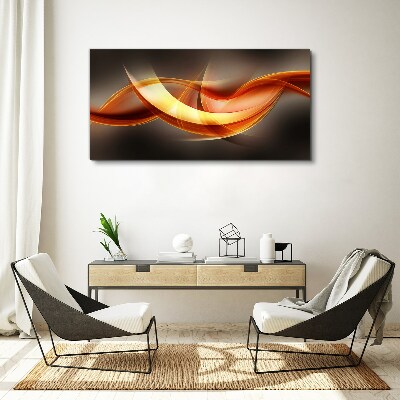 Vászonkép Meleg színek dinamikus hullámai