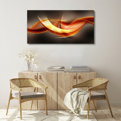 Vászonkép Meleg színek dinamikus hullámai