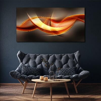 Vászonkép Meleg színek dinamikus hullámai
