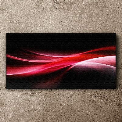 Vászonkép Dinamikus vörös és fekete hullámok