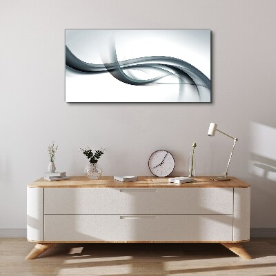 Vászonkép Szürke árnyalatú hullámok