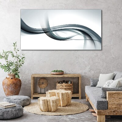 Vászonkép Szürke árnyalatú hullámok