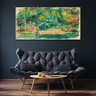 Vászonkép Zöld táj nyári fényben