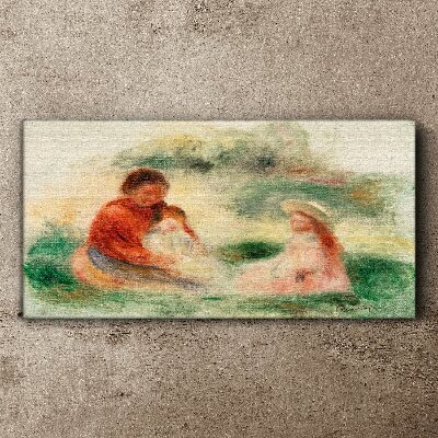 Vászonkép Családi pasztell színekben