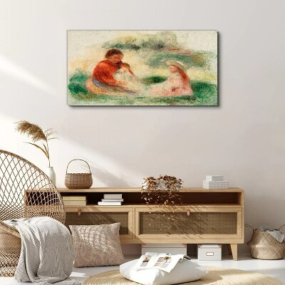 Vászonkép Családi pasztell színekben