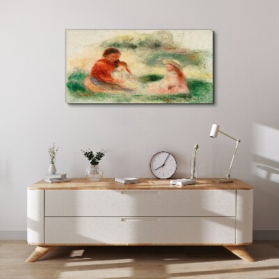 Vászonkép Családi pasztell színekben