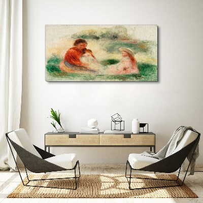 Vászonkép Családi pasztell színekben