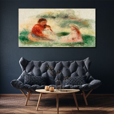 Vászonkép Családi pasztell színekben