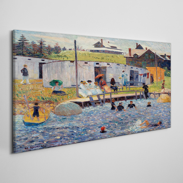 Vászonkép Egy nyári nap a tónál