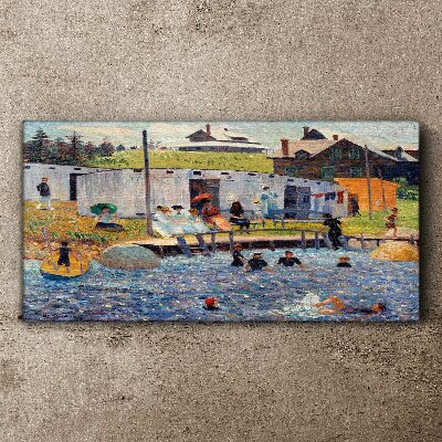 Vászonkép Egy nyári nap a tónál