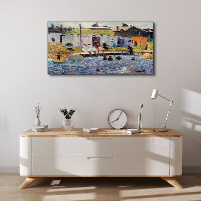 Vászonkép Egy nyári nap a tónál