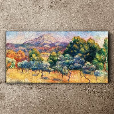 Vászonkép Színes hegyi táj