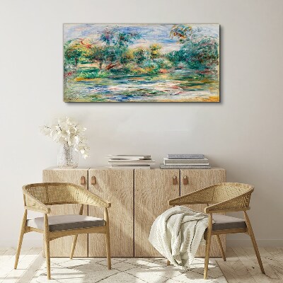 Vászonkép Nyári tájak pasztell színekben