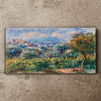 Vászonkép Táj olajbogyóval