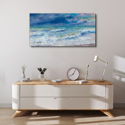 Vászonkép Nyugodt tenger kékben