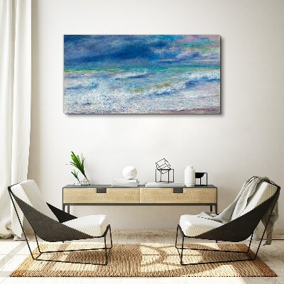 Vászonkép Nyugodt tenger kékben