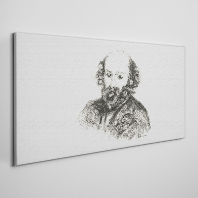 Vászonkép Portré egy férfi klasszikus stílusban