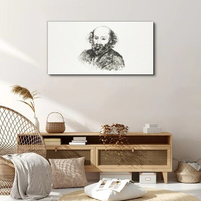 Vászonkép Portré egy férfi klasszikus stílusban