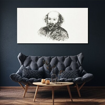 Vászonkép Portré egy férfi klasszikus stílusban