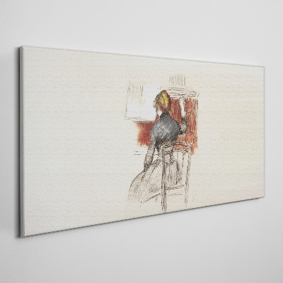 Vászonkép Zene csendben