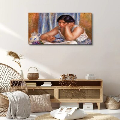 Vászonkép Gondolatok egy csésze tea mellett