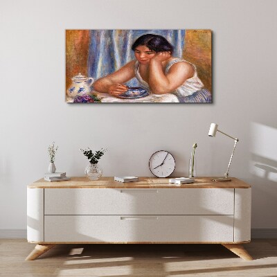 Vászonkép Gondolatok egy csésze tea mellett