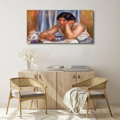 Vászonkép Gondolatok egy csésze tea mellett