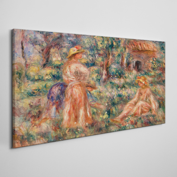 Vászonkép Nyári délután a kertben