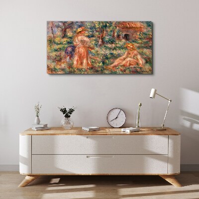 Vászonkép Nyári délután a kertben