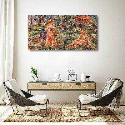 Vászonkép Nyári délután a kertben