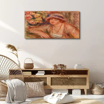 Vászonkép Nő kalappal