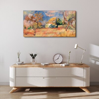 Vászonkép Nyári tájak pasztell színekben