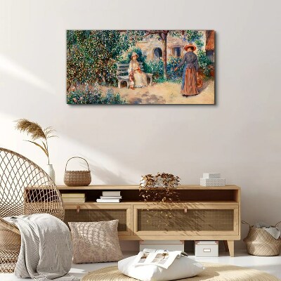 Vászonkép Nyári délután a kertben