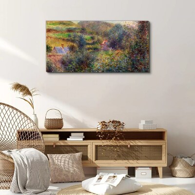 Vászonkép Vidéki táj pasztell színekben