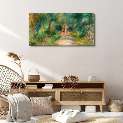 Vászonkép Séta a zöldben