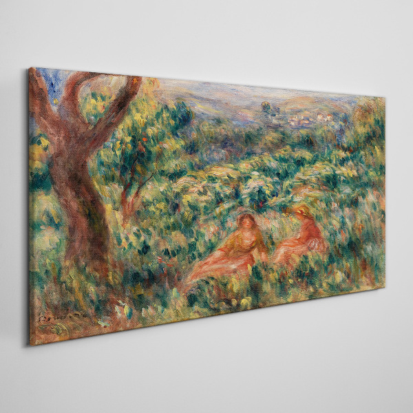 Vászonkép Nyári délután a kertben