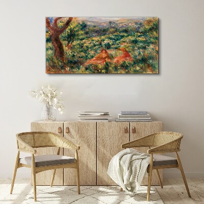 Vászonkép Nyári délután a kertben