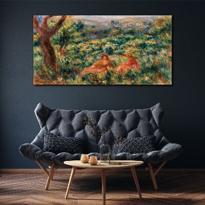 Vászonkép Nyári délután a kertben