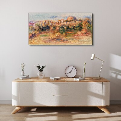 Vászonkép Táj színes dombokkal